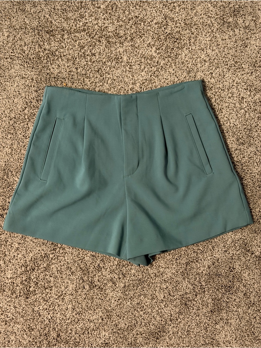 a new day High-Rise Teal Green Tailored Shorts
